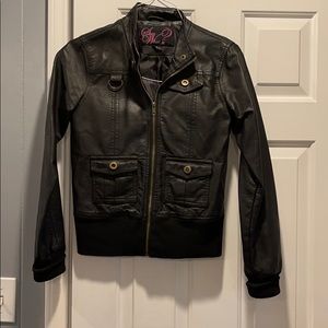 Black Faux Leather Jacket